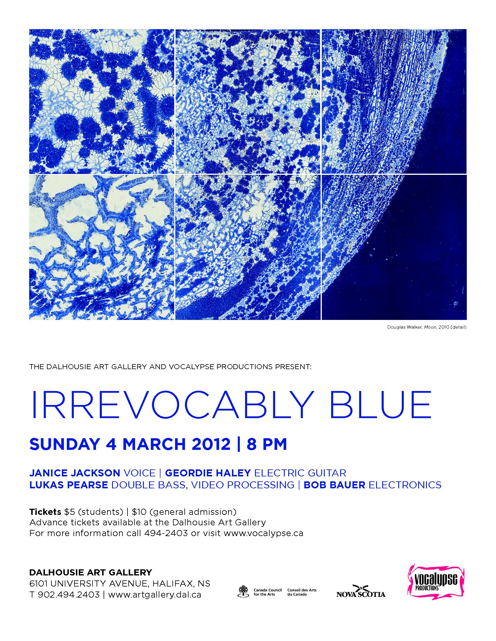 Flyer Poster Irrevocably Blue